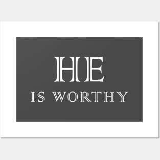 He Is Worthy - Revelation 5:9 Faith, Christianity, Jesus Posters and Art